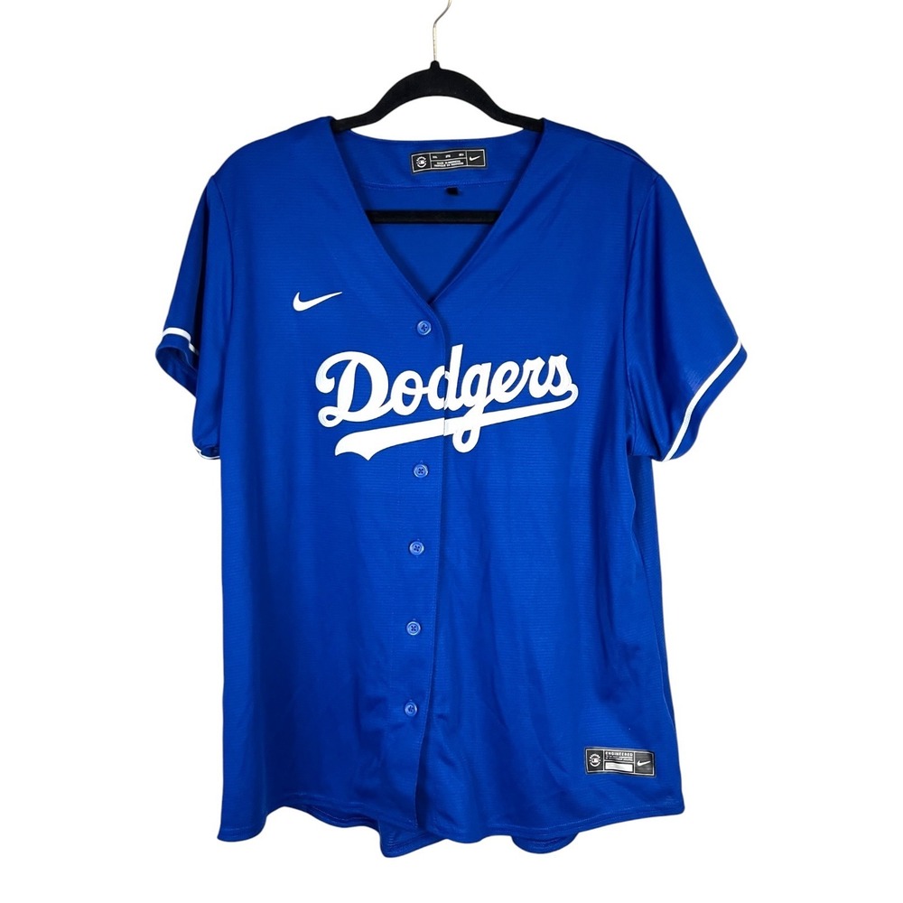 Los Angeles Dodgers Men's Nike Official Replica Alternate Jersey Blue - Size XXL